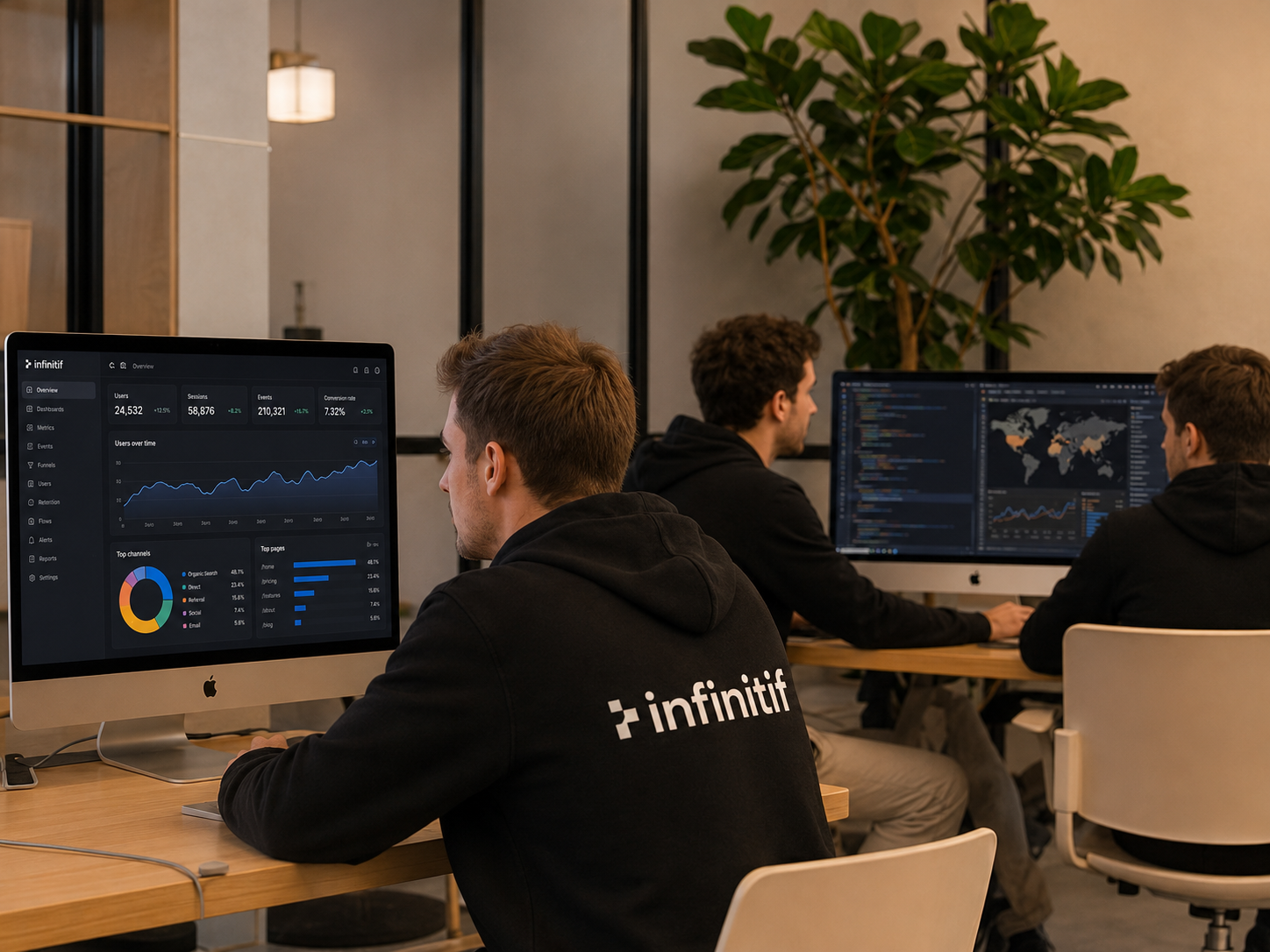 Équipe Infinitif au bureau